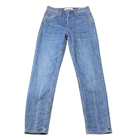 Aritzia Denim Forum Yoko High Rise Slim 28L Jean Women's Size 27 Button Fly - Picture 6 of 11